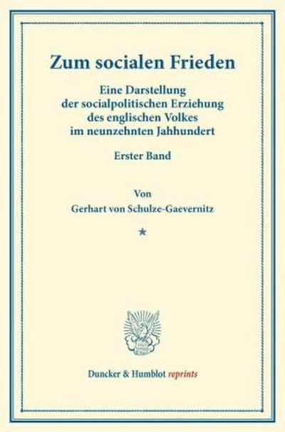 Zum socialen Frieden