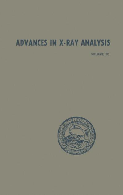 Advances in X-Ray Analysis