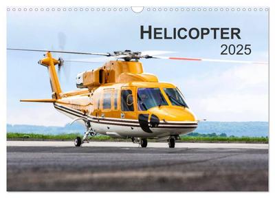 Helicopter 2025 (Wandkalender 2025 DIN A3 quer), CALVENDO Monatskalender
