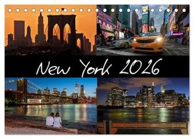 New York (Tischkalender 2026 DIN A5 quer), CALVENDO Monatskalender