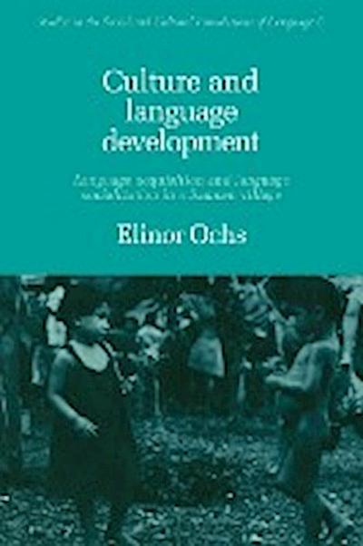 Culture and Language Development