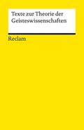 Texte zur Theorie der Geisteswissenschaften