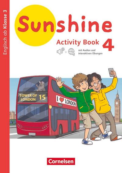 Sunshine 4. Schuljahr - Baden-Württemberg, Hessen, Niedersachsen - Activity Book mit interaktiven Übungen online