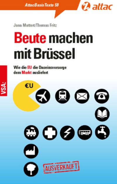 Beute machen mit Brüssel: Wie die EU die Daseinsvorsorge dem Markt ausliefert (AttacBasis Texte)