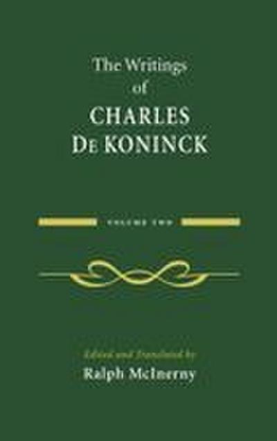 The Writings of Charles De Koninck