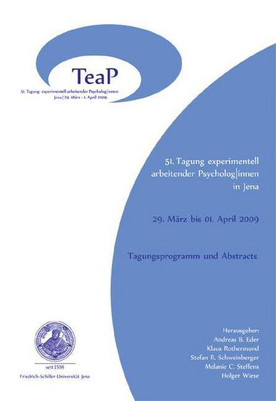 51. Tagung experimentell arbeitender Psycholog/innen in Jena