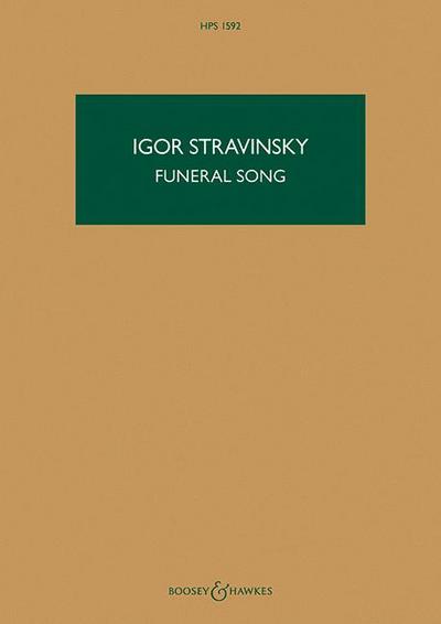 Funeral Song, Op. 5: Hawkes Pocket Score 1592