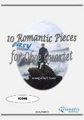 10 (Easy) Romantic Pieces for Oboe Quartet (Score)