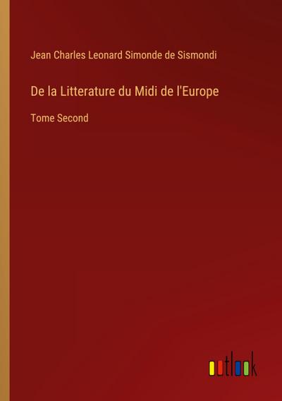 De la Litterature du Midi de l’Europe