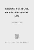 German Yearbook of International Law - Jahrbuch für Internationales Recht.
