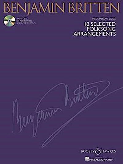12 Selected Folksong Arrangements Book/Online Audio