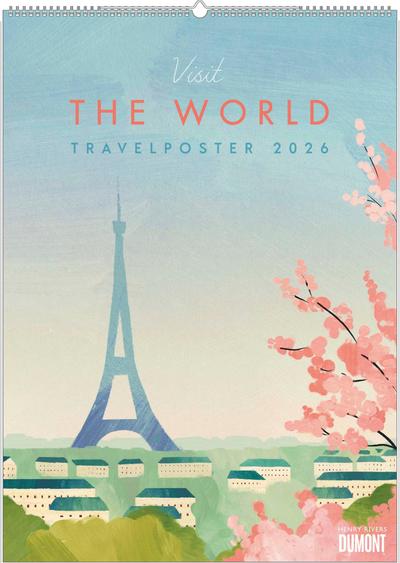 Travelposter 2026 - Reiseplakate-Kalender von DUMONT- Wand-Kalender - Poster-Format 50 x 70 cm
