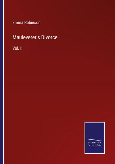Mauleverer’s Divorce