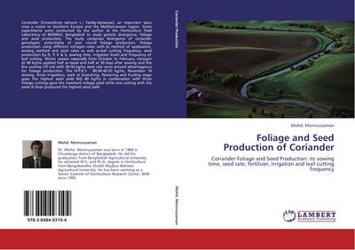 Foliage and Seed Production of Coriander