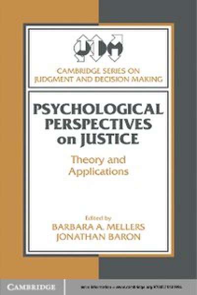 Psychological Perspectives on Justice