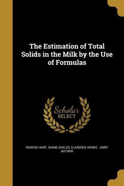 ESTIMATION OF TOTAL SOLIDS IN