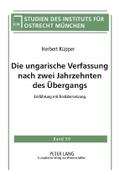 Die ungarische Verfassung nach zwei Jahrzehnten des Übergangs