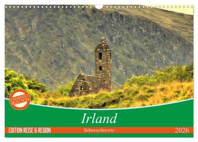 Irland - Sehnsuchtsorte 2026 (Wandkalender 2026 DIN A3 quer), CALVENDO Monatskalender