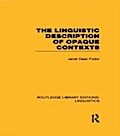 Linguistic Description of Opaque Contexts (RLE Lin