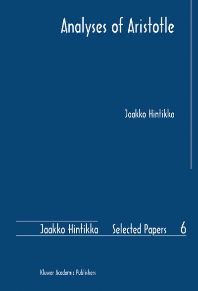 Analyses of Aristotle