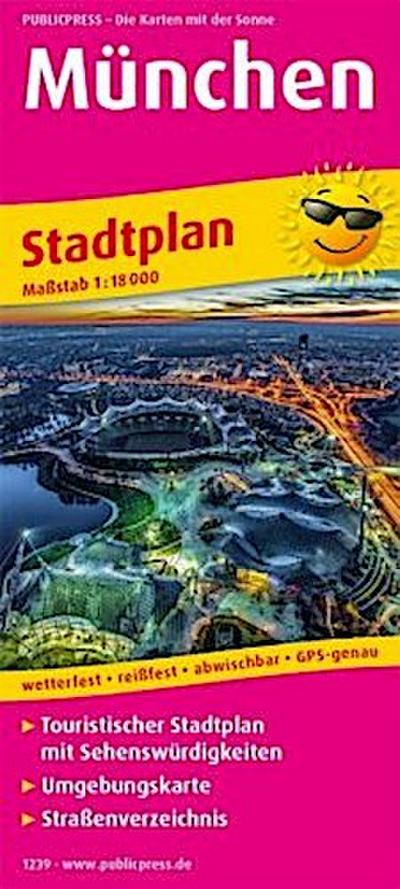 München. Stadtplan 1:18 000