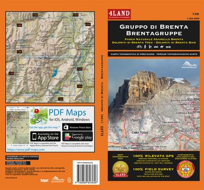 Gruppo di Brenta - Brentagruppe 1 : 25 000