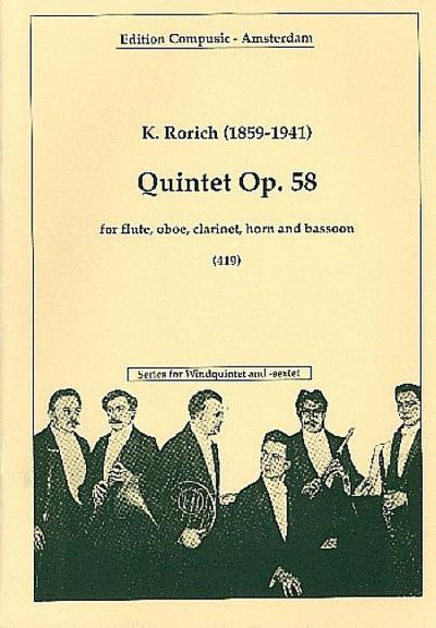 Quintett op.58für Flöte, Oboe, Klarionette, Horn und Fagott