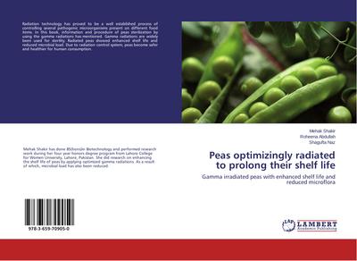 Peas optimizingly radiated to prolong their shelf life