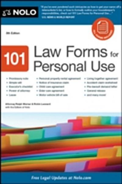 101 Law Forms for Personal Use