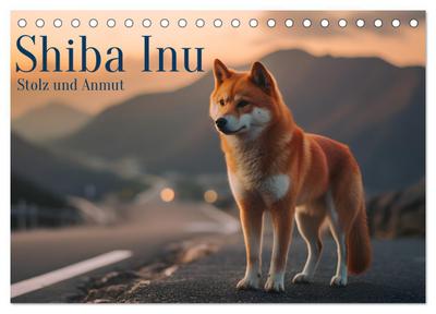 Shiba Inu - Stolz und Anmut (Tischkalender 2026 DIN A5 quer), CALVENDO Monatskalender