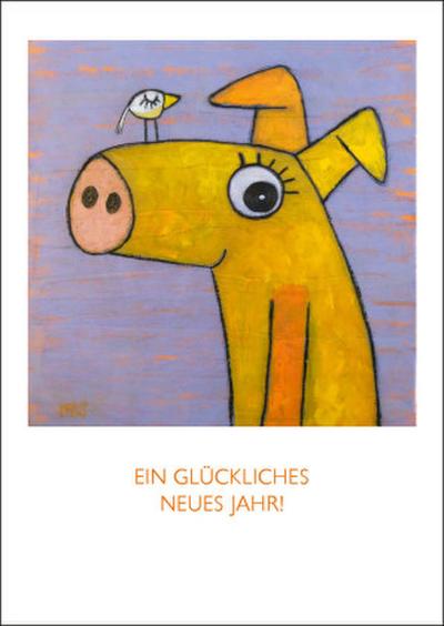 Miri - Ein glückliches neues Jahr - Briefkarte ohne Umschlag