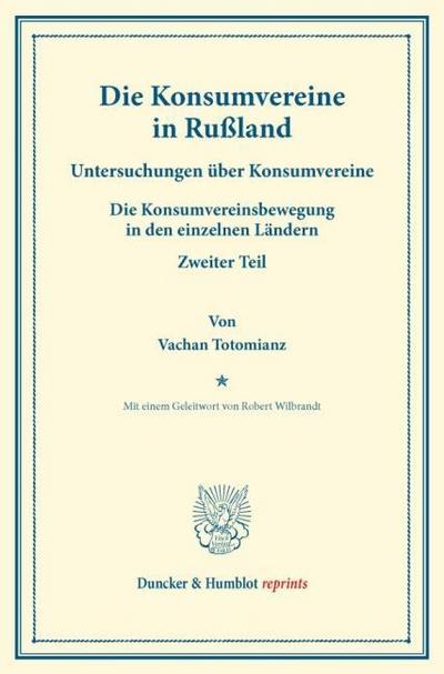 Die Konsumvereine in Rußland.