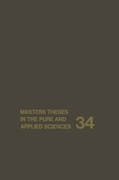 Masters Theses in the Pure and Applied Sciences