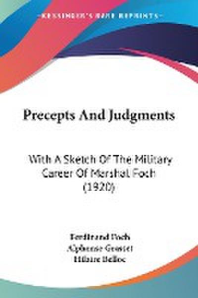 Precepts And Judgments