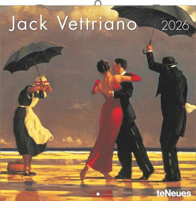 Jack Vettriano 2026 - Wand-Kalender - Broschüren-Kalender - 30x30 - 30x60 geöffnet - Kunst-Kalender