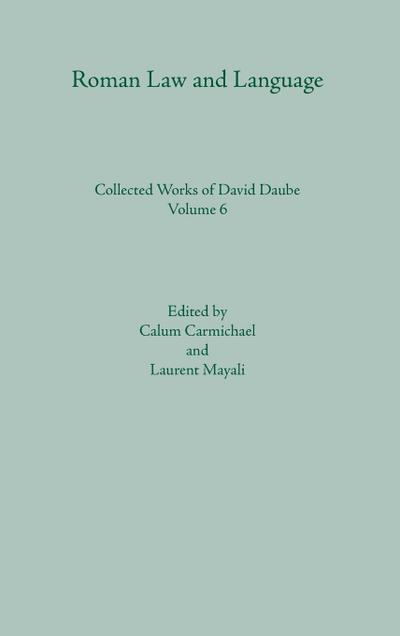 Roman Law and Language