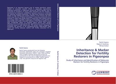 Inheritance & Marker Detection for Fertility Restorers in Pigeonpea