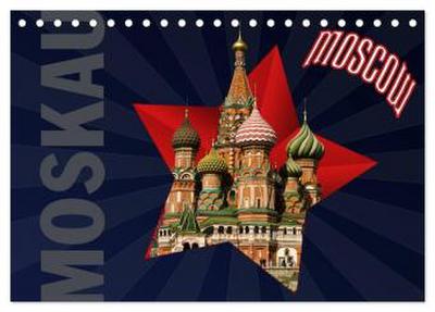 Moskau - Moscow (Tischkalender 2026 DIN A5 quer), CALVENDO Monatskalender