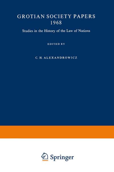 Studies in the History of the Law of Nations
