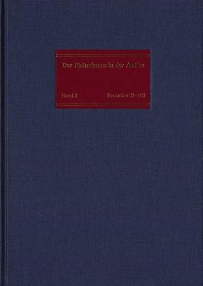 Der Platonismus im 2. und 3. Jahrhundert nach Christus