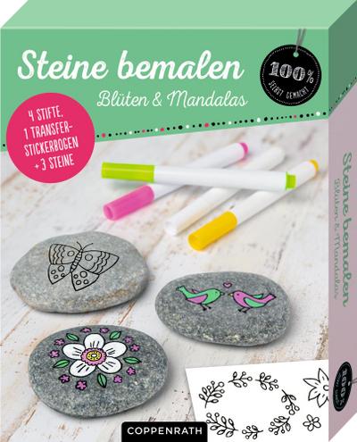 Steine bemalen - Blüten & Mandalas