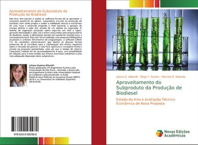 Aproveitamento do Subproduto da Produção de Biodiesel