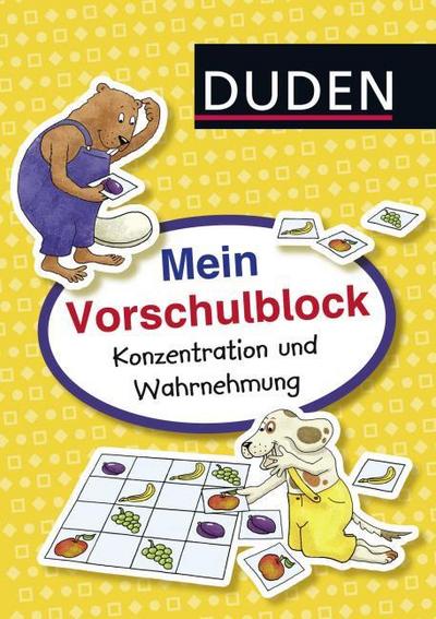 Mein Vorschulblock - Konzentration und Wahrnehmung