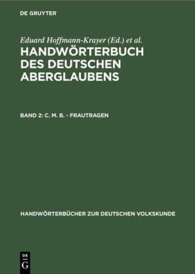 C. M. B. - Frautragen