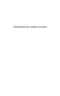 Testaments des ombres errantes- poemes