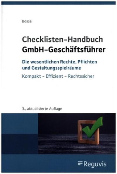 Checklisten Handbuch GmbH-Geschäftsführer