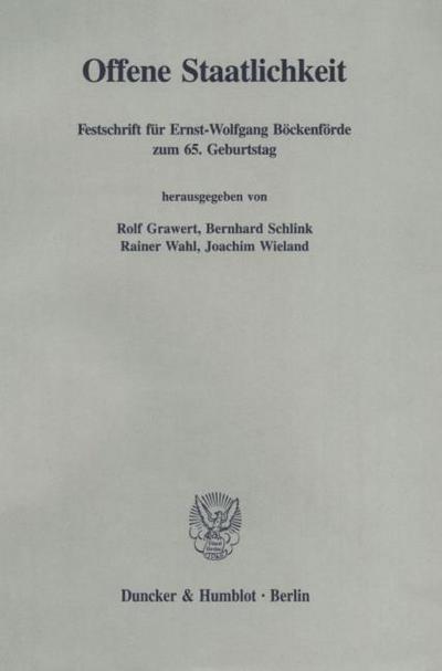 Offene Staatlichkeit.