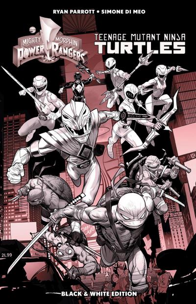 Mighty Morphin Power Rangers/Teenage Mutant Ninja Turtles B&w Limited Edition