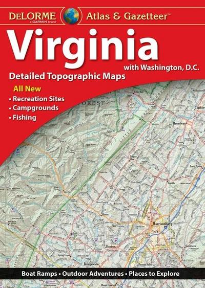 Rand Mcnally: Delorme Atlas & Gazetteer: Virginia