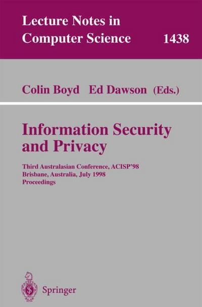 Information Security and Privacy